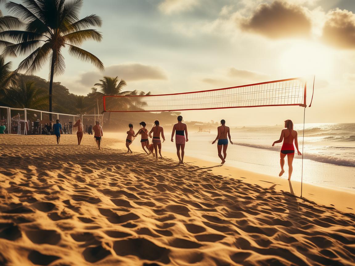 沙滩排球，音乐与运动的完美融合