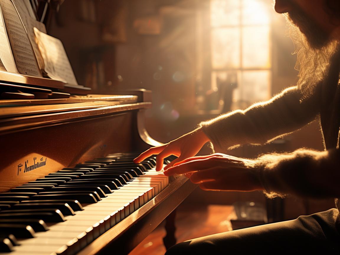 音乐创作中的兴奋时刻，灵感闪现的瞬间