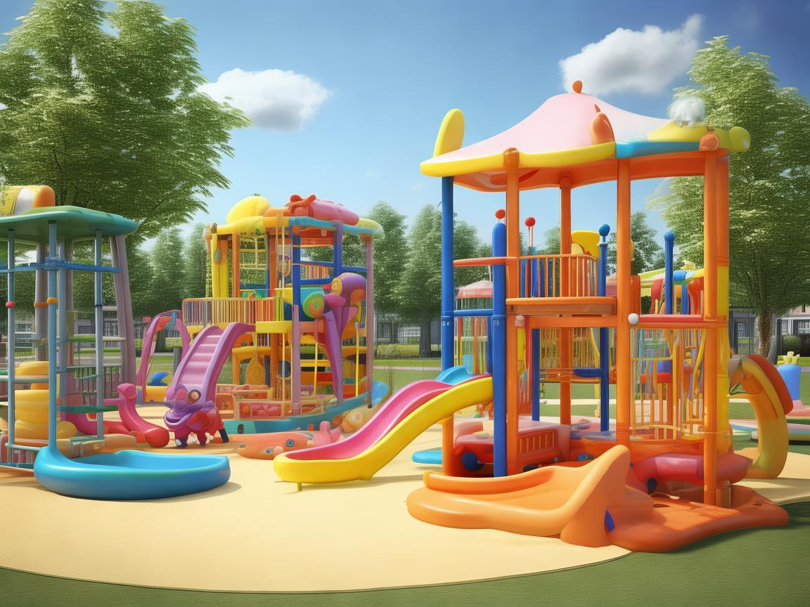 在休闲广场儿童游乐区，如何创作出既安全又富有创意的儿歌？