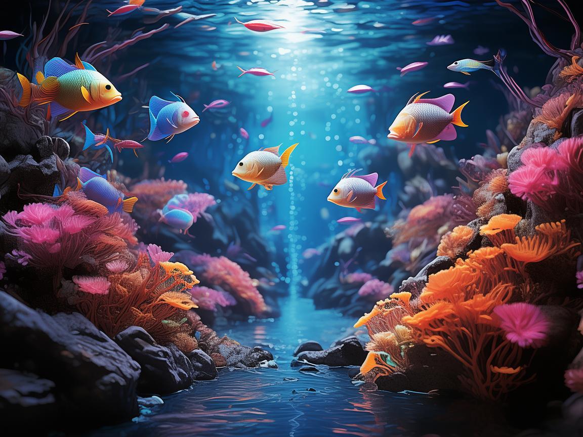 水族馆展区，如何通过音乐营造梦幻般的海底世界？