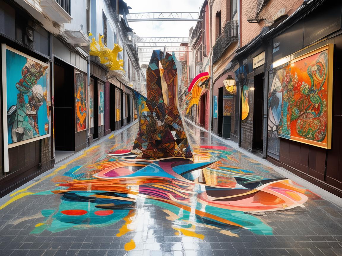 画廊街上的艺术装置，如何通过视觉叙事吸引公众？