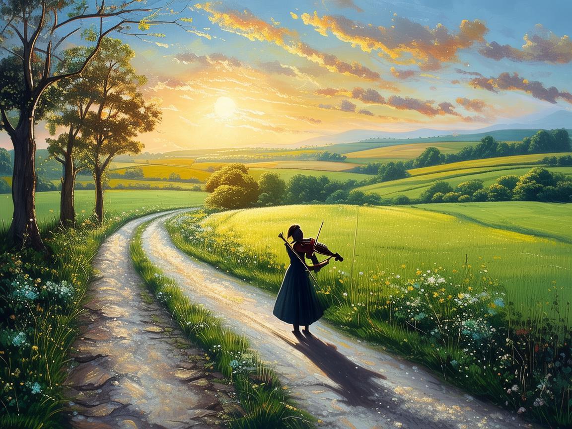 乡道上的音符漫舞