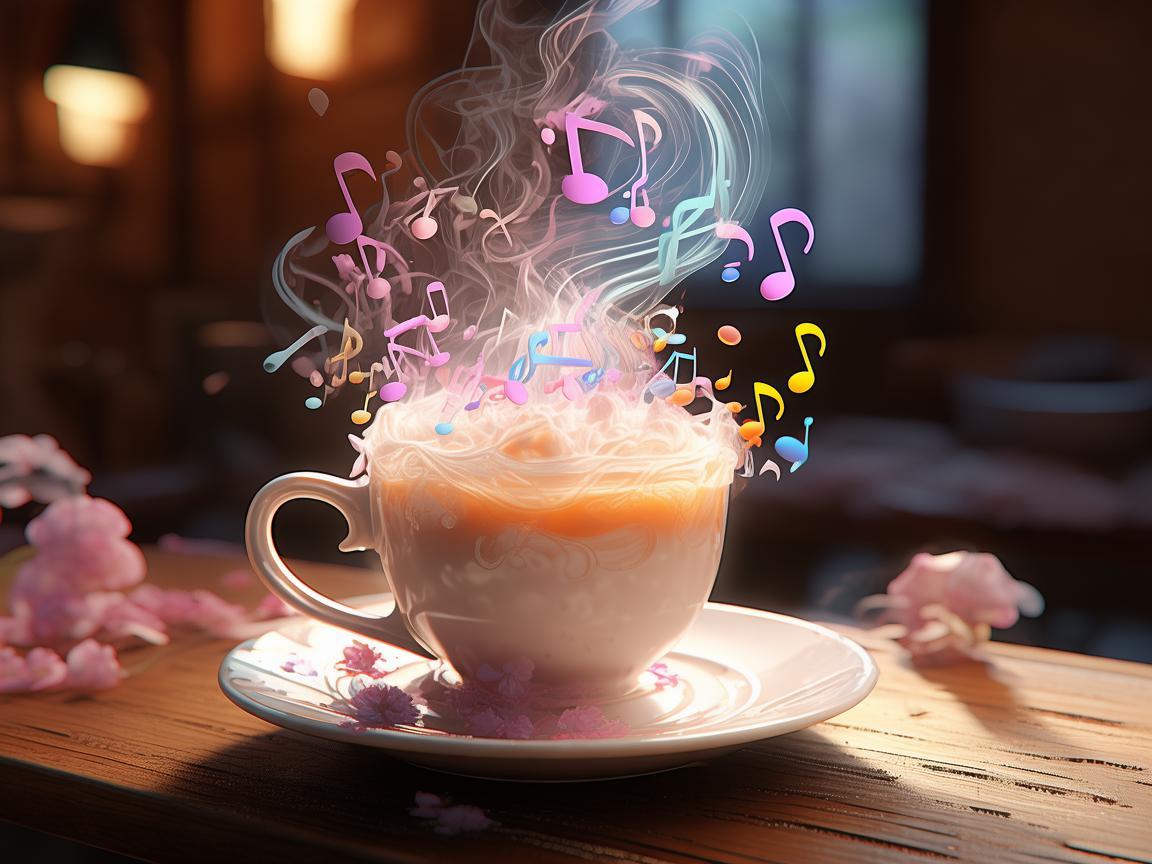 奶茶飘香，音符交织的味觉乐章