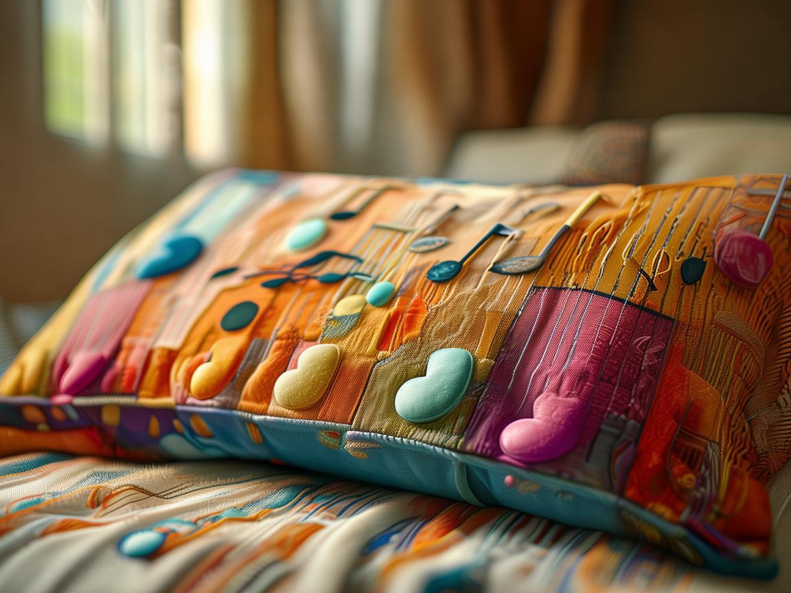 抱枕，音符编织的温暖乐章