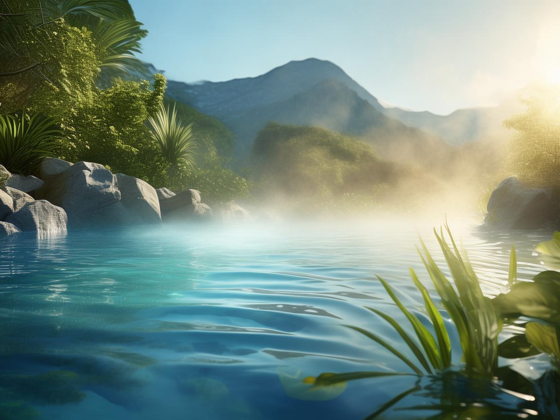 温泉疗养池，奏响身心舒缓的乐章