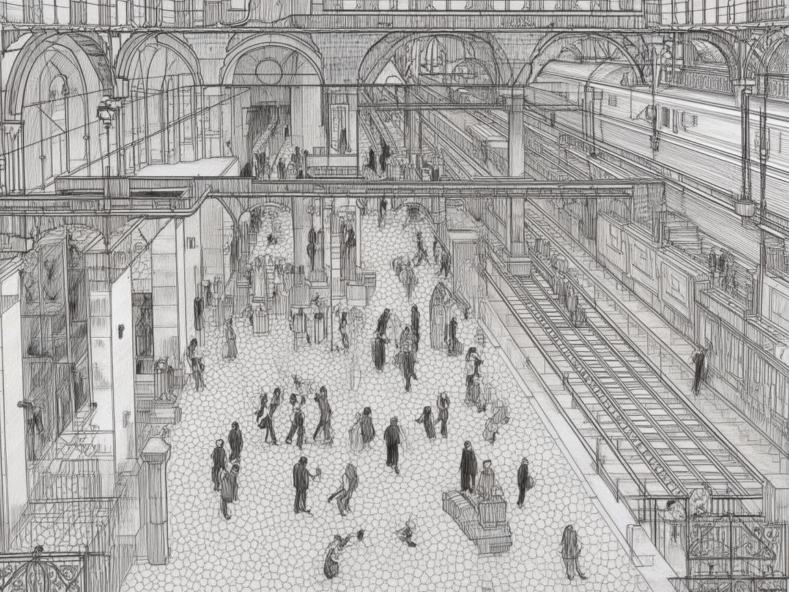 汽车站，交织的旋律与旅人之歌